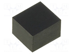 Self-adhesive foot; H: 3.5mm; black; rubber; W: 5mm; L: 4.5mm
