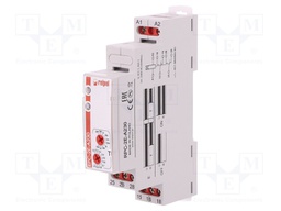 Timer; 1s÷10days; DPDT; 24VDC/8A,250VAC/8A; 230VAC; DIN; -20÷50°C