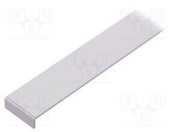 Profiles for LED modules; white; surface; white; L: 1m; aluminium