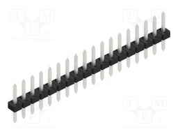 Connector: pin strips; pin header; male; PIN: 18; 2mm; THT; 1x18