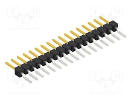 Connector: pin strips; pin header; male; PIN: 17; 2.54mm; SMT; 1x17