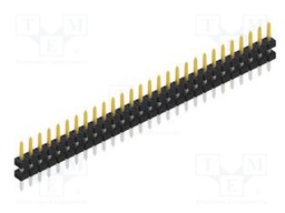 Connector: pin strips; pin header; male; PIN: 28; 2mm; THT; 1x28
