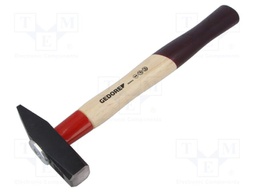 Hammer; fitter type; 300g; steel; wood (hickory)