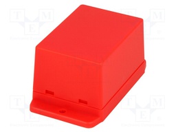 Enclosure: multipurpose; X: 50.4mm; Y: 70mm; Z: 42mm; ABS; red; UL94HB