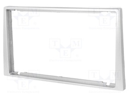 Radio mounting frame; Opel,Renault,Suzuki; 2 DIN; light silver