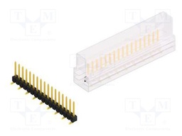 Connector: pin strips; pin header; male; PIN: 17; 2.54mm; SMT; 1x17