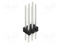 Connector: pin strips; pin header; male; PIN: 6; 2.54mm; THT; 2x3