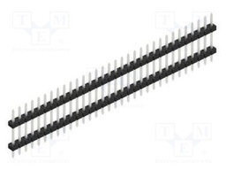 Connector: pin strips; pin header; male; PIN: 32; 2mm; THT; 1x32