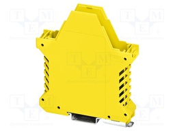 Enclosure base; with FE contact; yellow; UL94V-0; ME 22,5; Y: 99mm