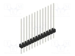 Connector: pin strips; pin header; male; PIN: 13; 2.54mm; THT; 1x13
