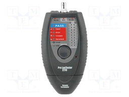 Tester: LAN wiring; Detection: shielded and non-shielded cables