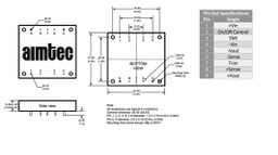 Converter: DC/DC; 250W; Uin: 40÷160V; 12VDC; Iout: 20.8A; Half Brick