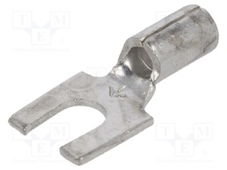 Fork terminal; M3,5; crimped; for cable; non-insulated; copper