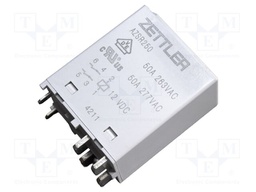 Relay: electromagnetic power; SPST-NO; Ucoil: 12VDC; 50A; PCB