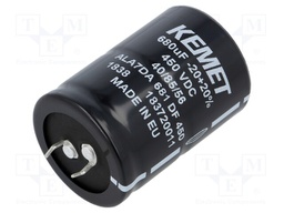 Capacitor: electrolytic; 680uF; 450VDC; ESR: 227.8mΩ; SNAP-IN; ±20%