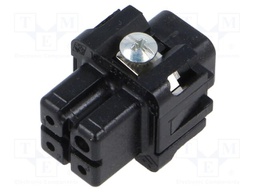 Connector: HDC; contact insert; female; CK; PIN: 3; 3+PE; size 21.21