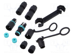 Connector: AC supply; screw terminal; male + female; TH381; 4÷8mm