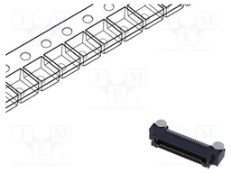 Connector: PCB to PCB; female; PIN: 50; 0.8mm; ERF8; gold-plated