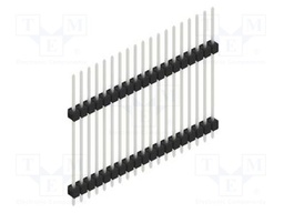 Connector: pin strips; pin header; male; PIN: 19; 2.54mm; THT; 1x19