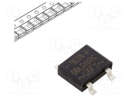 Bridge rectifier: single-phase; Urmax: 1kV; If: 1A; Ifsm: 30A; DBLS