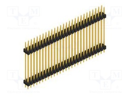 Connector: pin strips; pin header; male; PIN: 54; 2.54mm; THT; 2x27
