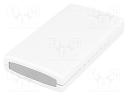 Enclosure: with panel; X: 50mm; Y: 90mm; Z: 16mm; ABS; light grey