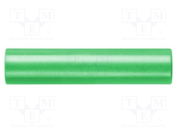 Connector: adapter; 4mm banana; green; 70VDC; 16A; 45mm; -10÷70°C