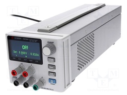 Power supply: programmable laboratory; Channels: 1; 60VDC; 600mA