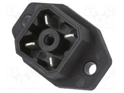 Connector: square; Series: G; socket; male; PIN: 4; tinned; IP65; 250V
