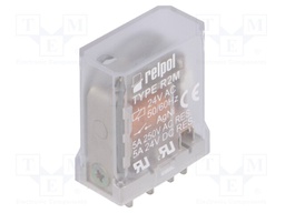 Relay: electromagnetic; DPDT; Ucoil: 24VAC; 5A/250VAC; 5A/24VDC