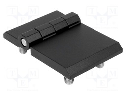 Hinge; Width: 90mm; zinc and aluminium alloy; black; H: 60mm