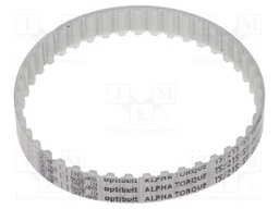 Timing belt; T5; W: 10mm; H: 2.2mm; Lw: 215mm; Tooth height: 1.2mm