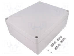 Enclosure: multipurpose; X: 253mm; Y: 313mm; Z: 115mm; INDUSTRIAL