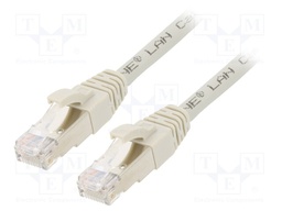Patch cord; ETHERLINE® Cat.6a,S/FTP; 6a; stranded; Cu; LSZH; grey
