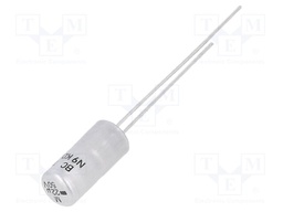 Capacitor: electrolytic; 22uF; 50VDC; Ø5x11mm; Pitch: 5mm; ±20%