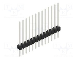 Connector: pin strips; pin header; male; PIN: 13; 2.54mm; THT; 1x13