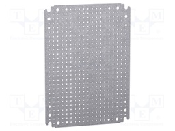 Mounting plate; microperforated