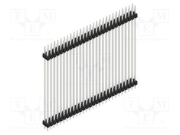 Connector: pin strips; pin header; male; PIN: 56; 2.54mm; THT; 2x28