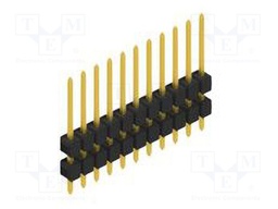 Connector: pin strips; pin header; male; PIN: 11; 2.54mm; THT; 1x11
