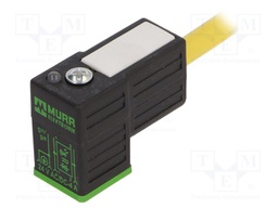 Valve connector; plug; Type: C; PIN: 4; 8mm; 4A; female; 24VDC; IP65