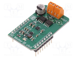 Click board; motor driver; GPIO,PWM; MIC2606,MIC4605; 3.3/5VDC