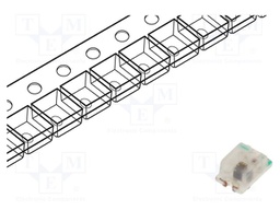 LED; blue; blinking; 100mcd; 120°; 3÷5V; 20mA; 2x1.25x0.8mm; 0805