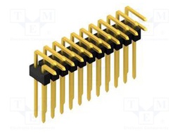 Connector: pin strips; pin header; male; PIN: 22; 2.54mm; THT; 2x11