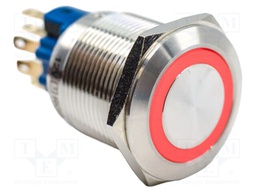 Switch: vandal resistant; Pos: 2; SPST NC + NO; 2A/48VDC; ON-ON