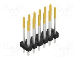 Connector: pin strips; pin header; male; PIN: 12; 2.54mm; THT; 2x6