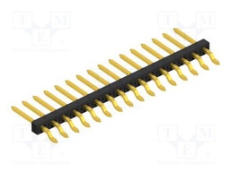 Connector: pin strips; pin header; male; PIN: 16; 2mm; SMT; 1x16