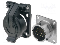 Connector: circular; MIL-C-26482, Series 1,PT; socket; male; 7.5A