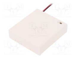 Holder; Leads: cables; Size: AA,R6; Batt.no: 4; Colour: white; 150mm