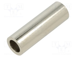 Spacer sleeve; 10.5mm; cylindrical; brass; nickel; Out.diam: 50mm