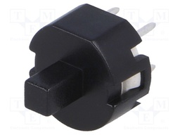 Switch: keypad; Pos: 2; SPST-NO; 0.01A/32VDC; black; Mounting: THT